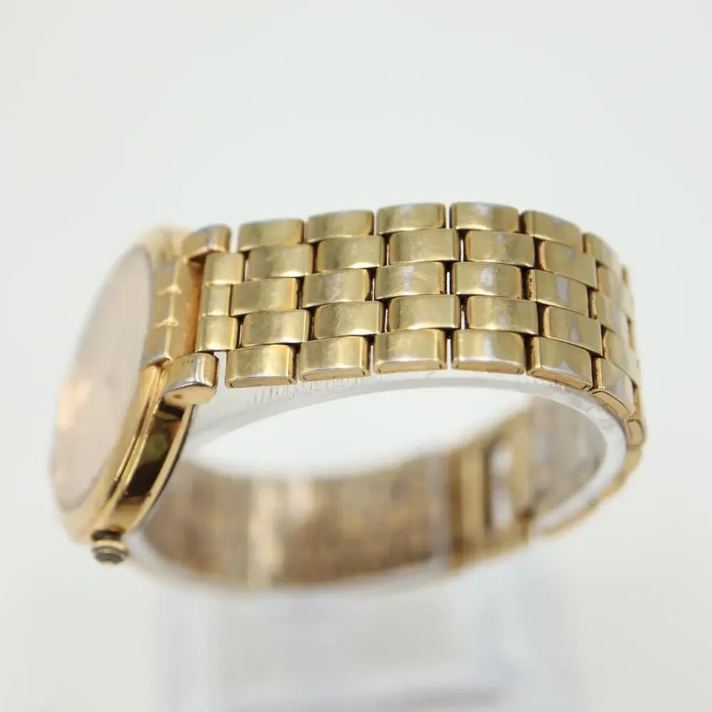 Vintage Seiko Gold Tone Watch Unisex 32mm Date Dial 7N29-6090 w New Battery